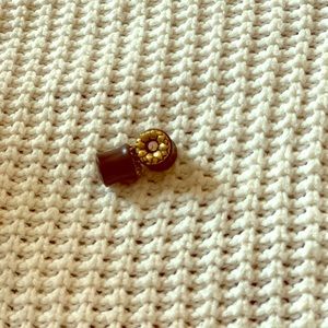 •Organic Wood Gold Flower 7/16” Plugs